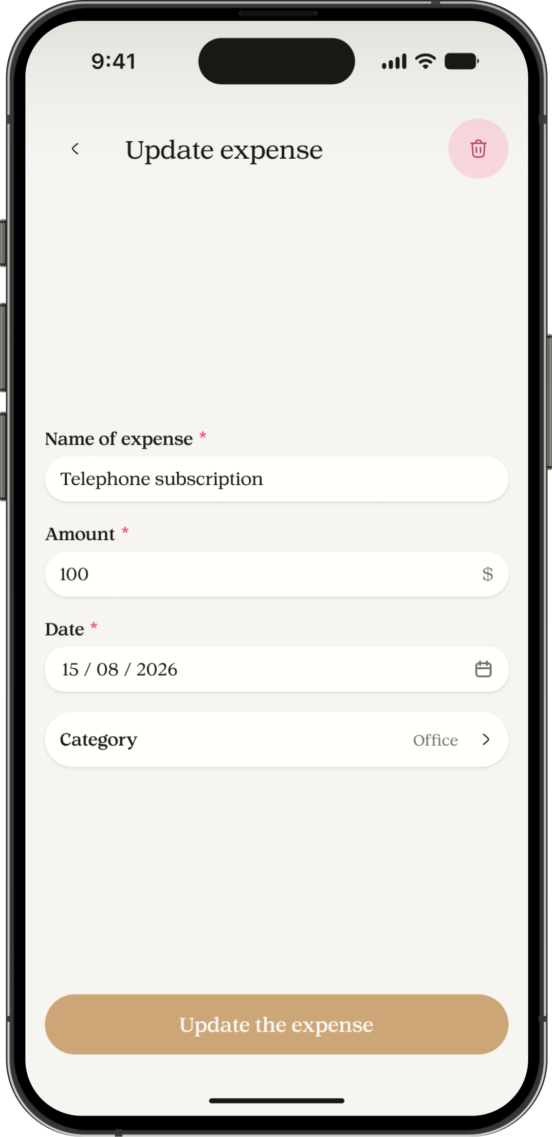 Manor app screen for Review and correct